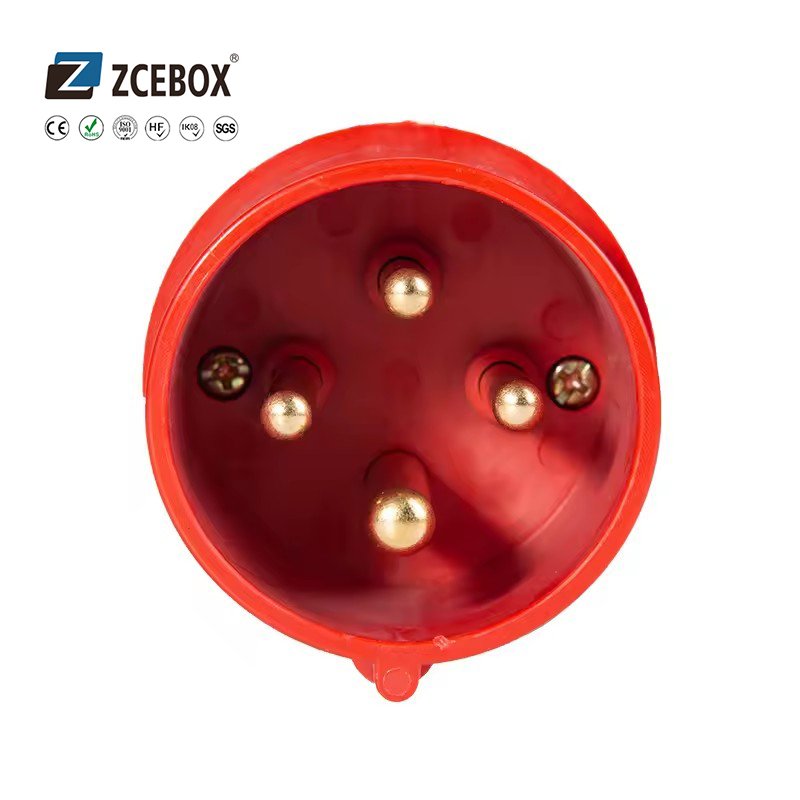 ZCEBOX 16A industrial plug and socket 3P+E 4 pole connector plug IP44 380-415V industrial plug