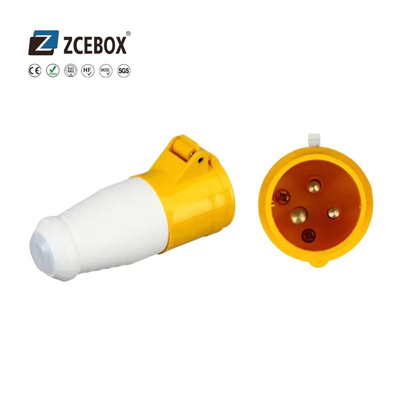 ZCEBOX 16A industrial plug and socket 3P+E 4 pole connector plug IP44 380-415V industrial plug