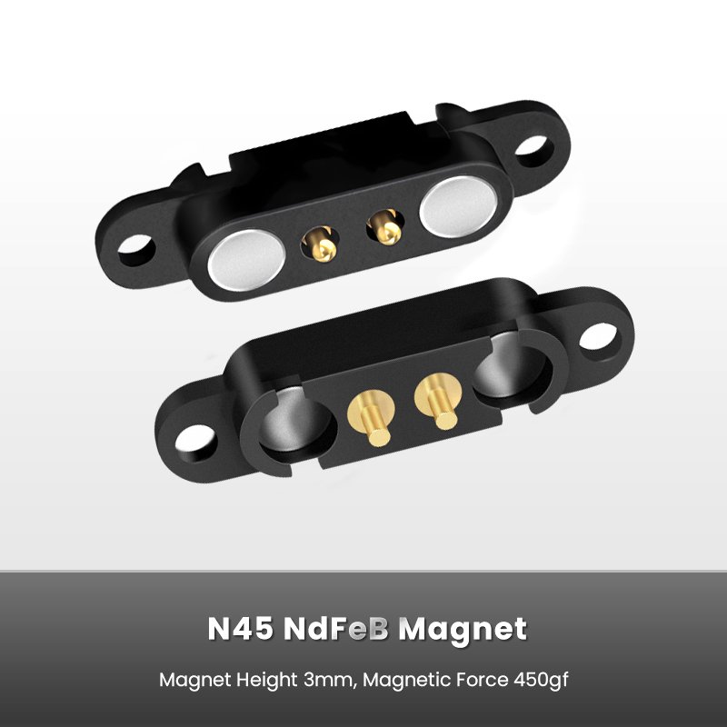 Gold Plated 2 Pin 12V 1A 5V2A Male And Female Power Charging Battery Strong Magnetic Connector 2Pin