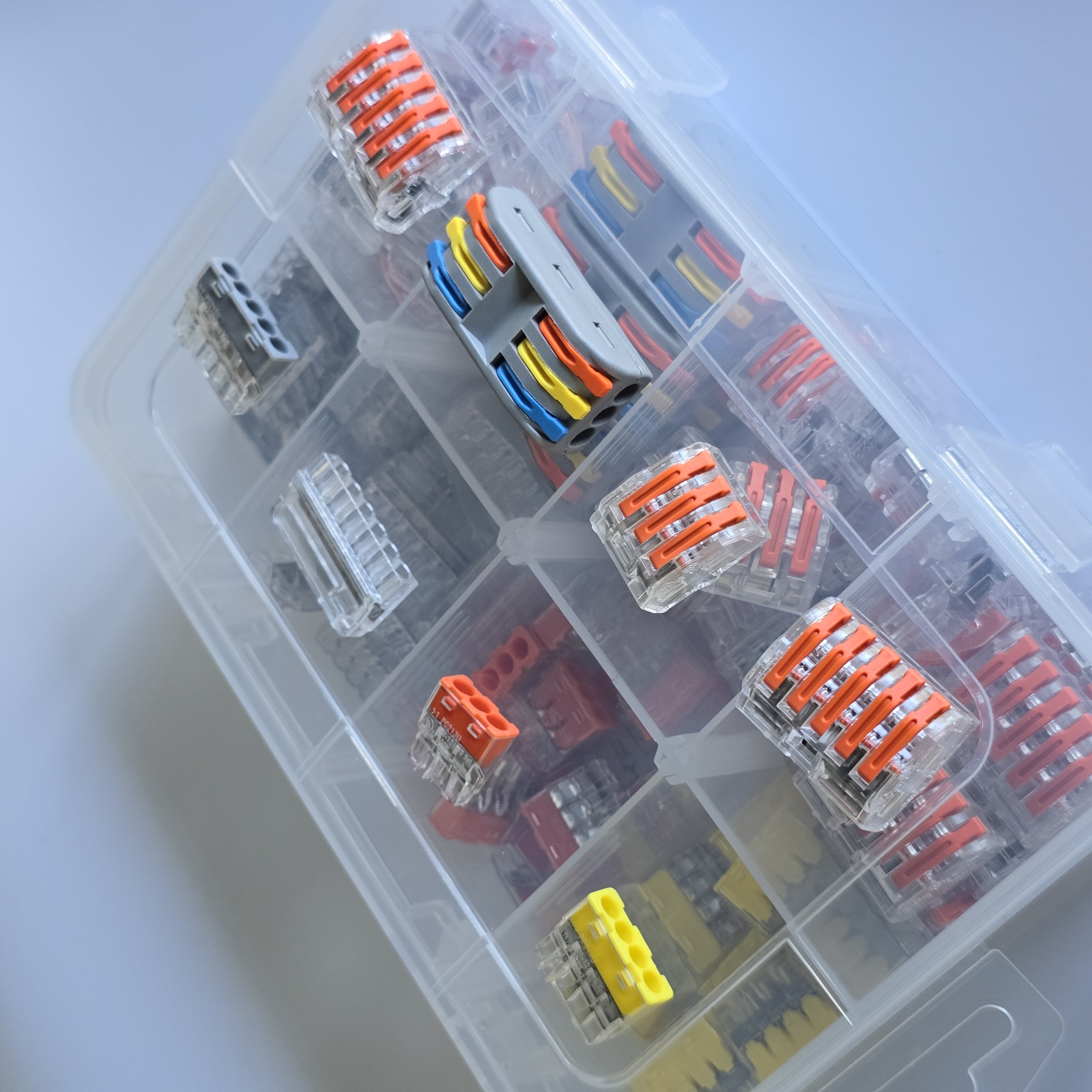 Compact Quick Splice Spring Cable Lever New 32A/450V Electrical Terminal Blocks Fast Push-in Wire Connector