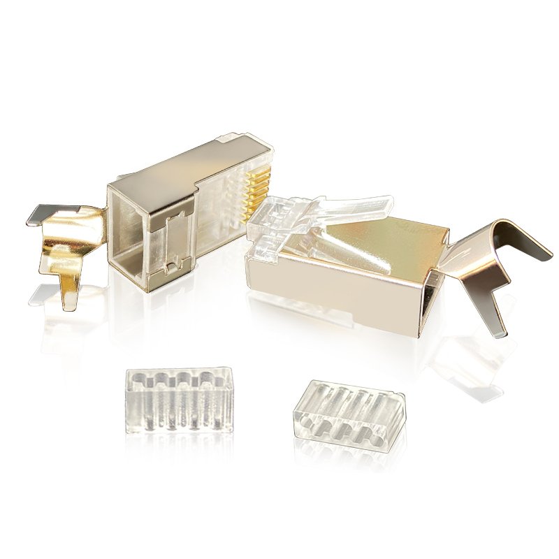 Factory whole sales price Ftp Stp 50U Shielded Cat 7 rj45 waterproof connector