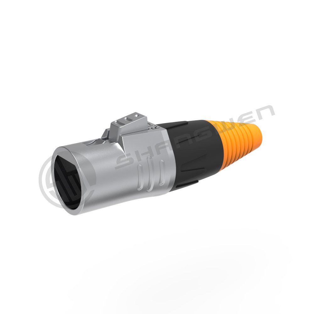 Outdoor Metal Button Ip65 Ip67 Rj45 Signal Waterproof Female And Male Ethernet Chassis Connector
