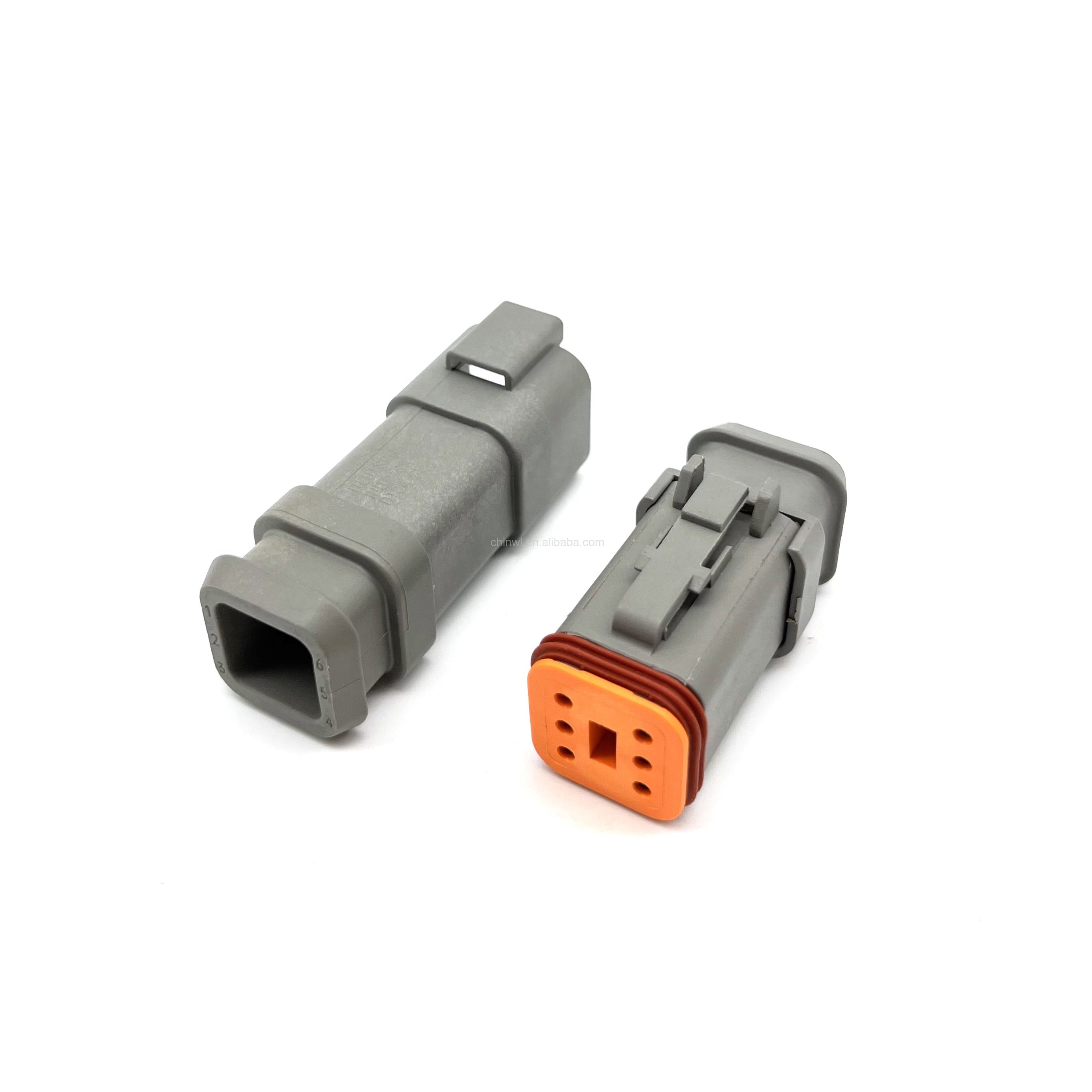 2 3 4 5 6 8 12 pin 2-12 Pin Deutsch DT E008 Series Waterproof Male Female Auto Wire Connector DT06-2S-E008 DT04-2P-E008