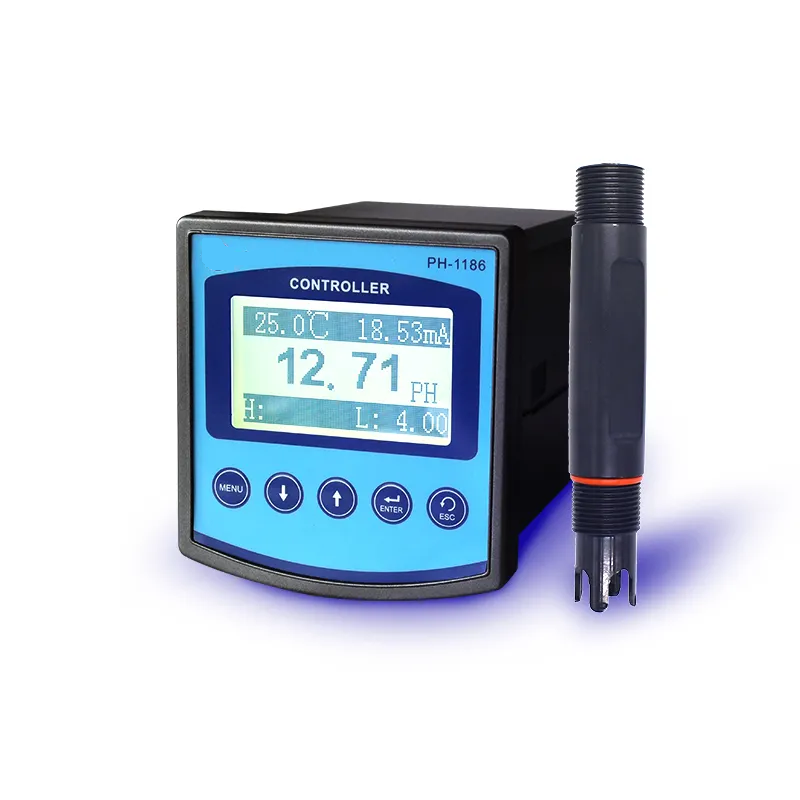 Swimming Pool Ph Meter Online Ph Instrument Ph-1186 Online Ph Meter For Industrial Wastewater Treatment Made In China