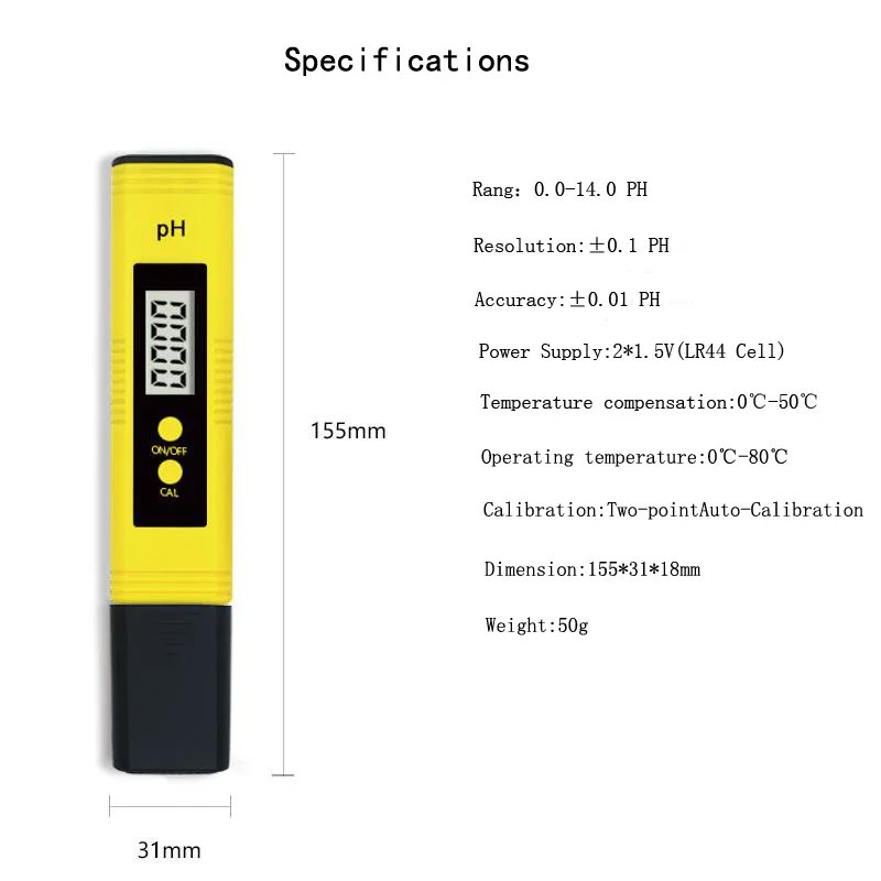 Wholesale Handheld PH Meter Automatic Correction PH Meter