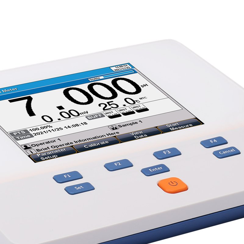 High Accurity Laboratory Test Equipment Inline Ph Meter With Printer Lcd Display Ph Tester