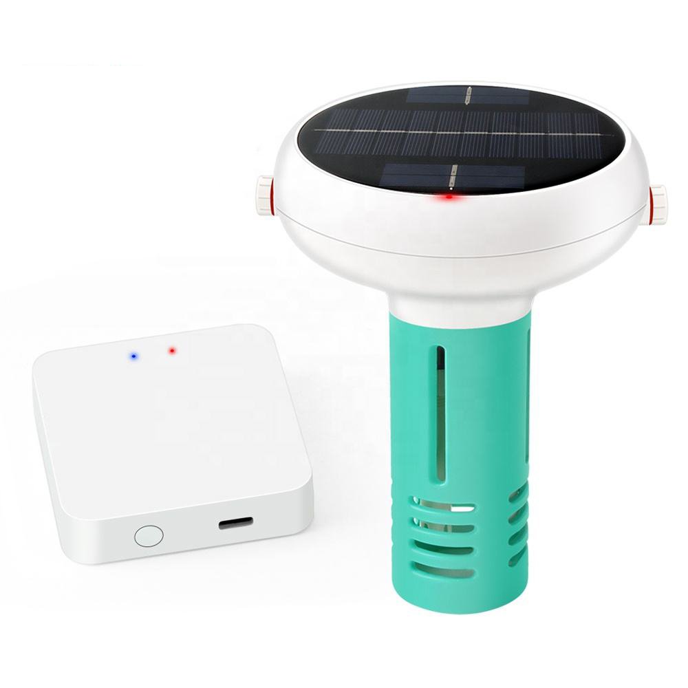 RCXAZ Zigbee Solar Waterproof Chlorometer Chlorine pH TDS EC ORP Salinity TEMP 7 in 1 Water Quality Monitor for Swimming Pools