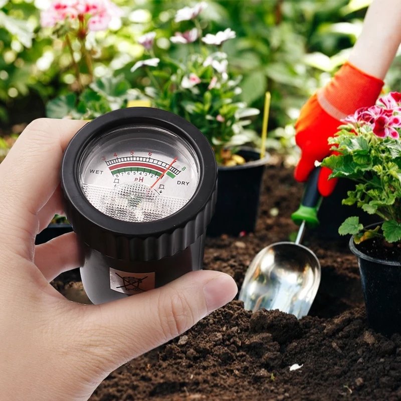 Soil Moisture Meter PH Tester Handheld 2 In 1 Acidity Humidity Plant Soil Analysis Tool for Flower Agriculture Garden Crop 3-8ph