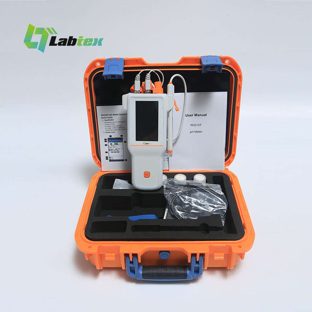 LABTEX PH310T Digital ph temp Tester Meter 5point Touch Screen pH Meter Portable for Professional Laboratory ATC MTC