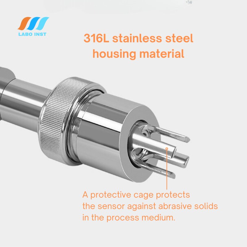 Anti Static Probe Housing With Stainless Steel For Pg13.5 Thread industrial pH Electrode 120mm pH Sensor Side Or Top Entry Use
