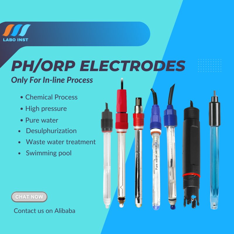 Anti Static Probe Housing With Stainless Steel For Pg13.5 Thread industrial pH Electrode 120mm pH Sensor Side Or Top Entry Use