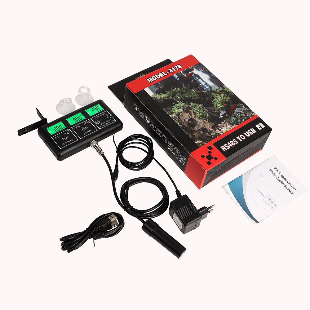 Multi Function Online Digital 7-In-1 Water Quality Analyzer For Swimming Pool