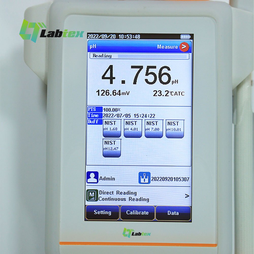 Labtex LTE-PH510T pH Meter pH and Acidity Test Chemical Resistance USB Laboratory High Accuracy pH Meters LCD Digital Display
