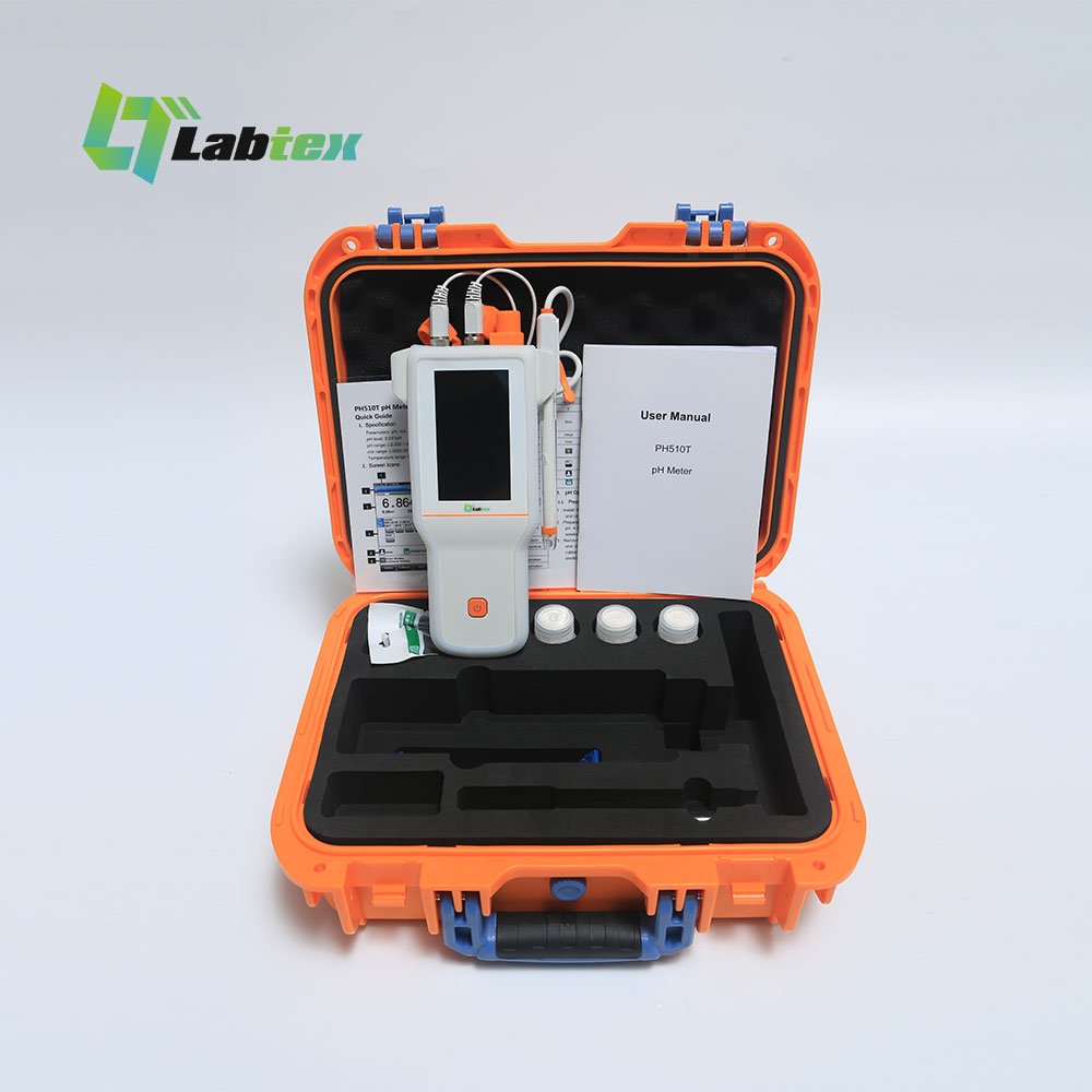 Labtex LTE-PH510T pH Meter pH and Acidity Test Chemical Resistance USB Laboratory High Accuracy pH Meters LCD Digital Display