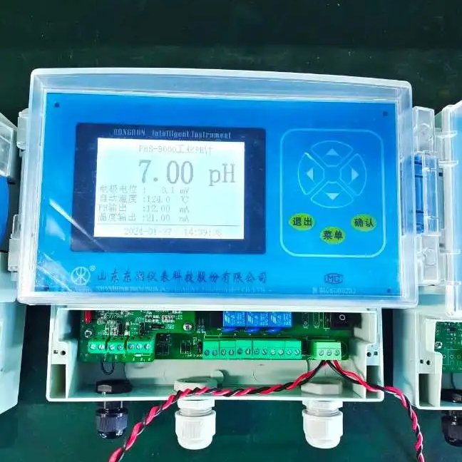 Smart Online Multi-Parameter 3 in 1Temp.pH/ORP Transmitter with LCD Display 4~20mA RS485