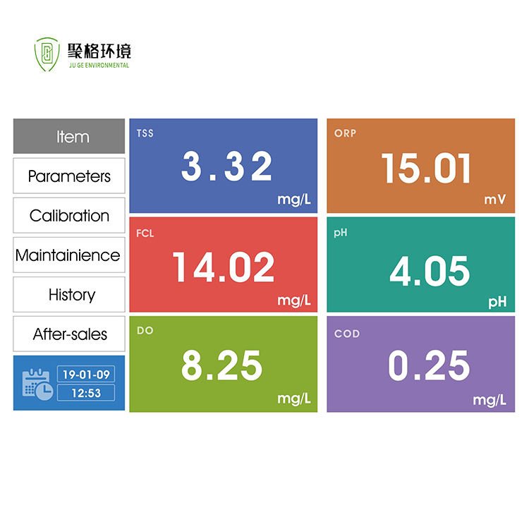 WWTP Industry Water Quality Monitor PH Conductivity DO COD BOD TSS Controller Sewage Multi Parameter Water Online Analyzer