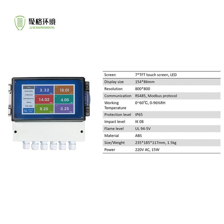 WWTP Industry Water Quality Monitor PH Conductivity DO COD BOD TSS Controller Sewage Multi Parameter Water Online Analyzer