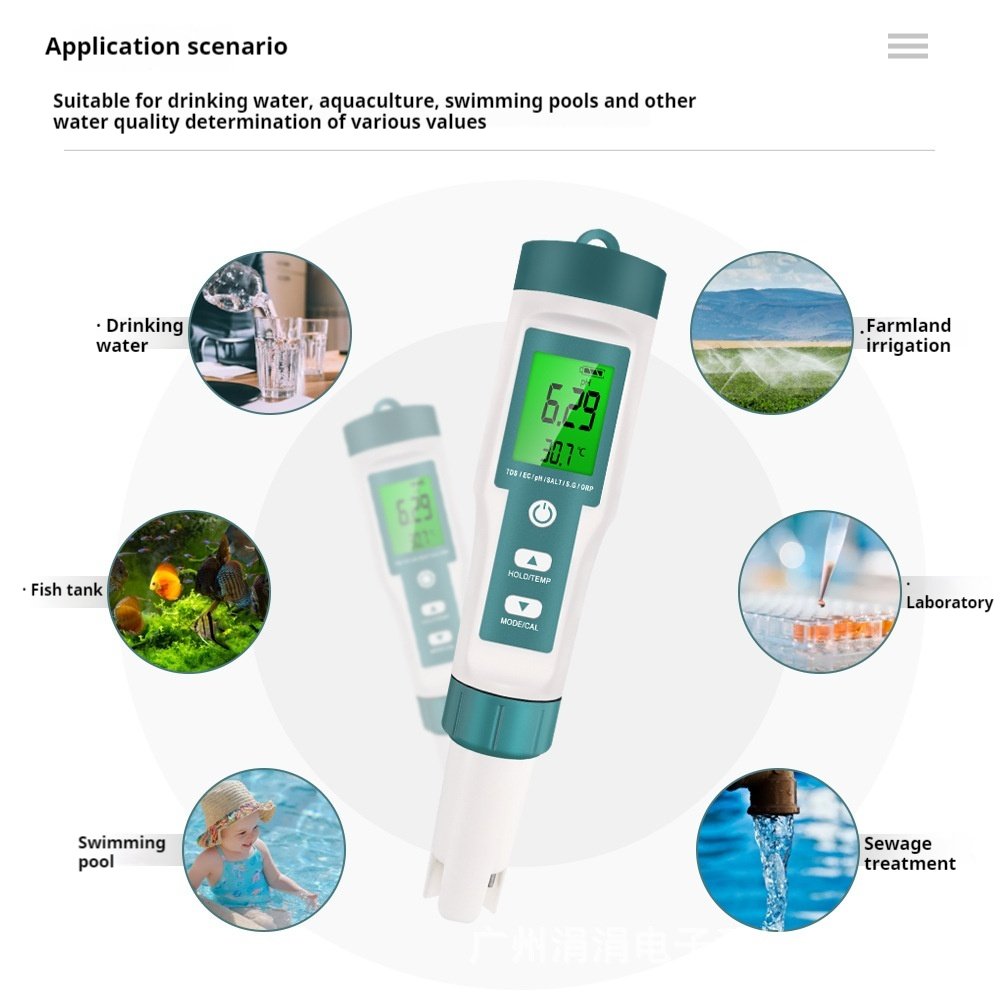 Multi Functional Water Testing Pen for pH EC TDS and More