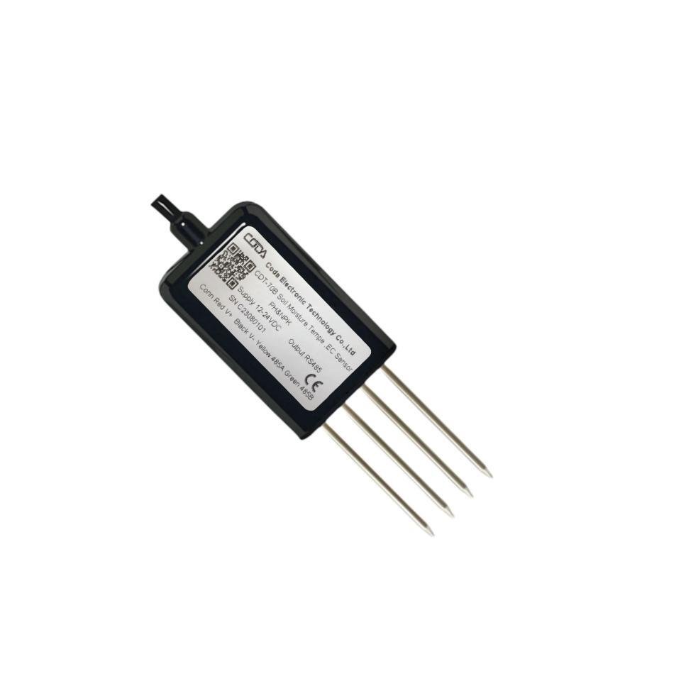 CDT-70B Soil NPK Multiple Parameters Sensor Digital Agricultural Greenhouses Soil Tester 7-in-1 Nitrogen Meter Kit RS485