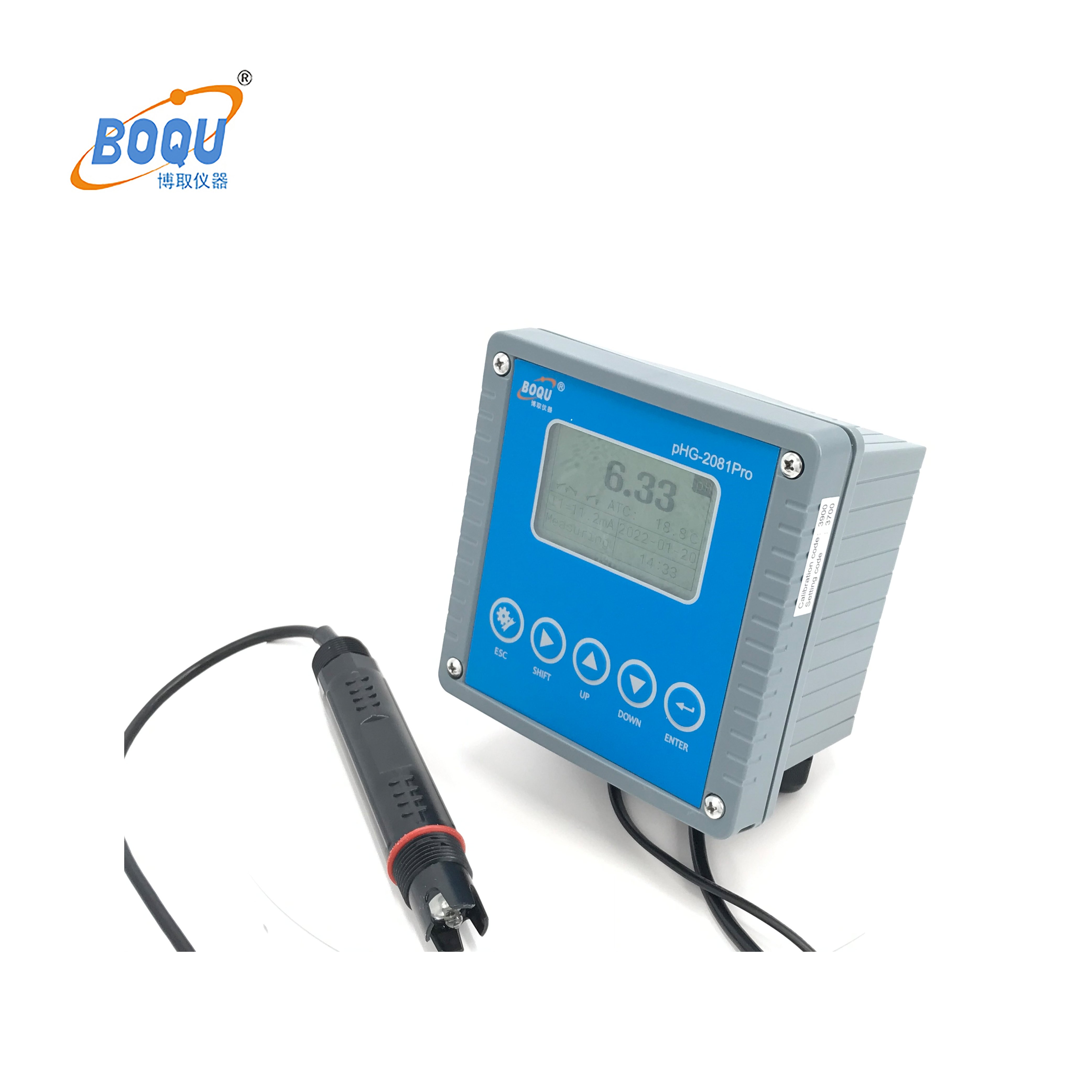 BOQU pHG-2081Pro Environmental Protection Industry RS485 Modbus RTU continuous fisher ph analyzer devices