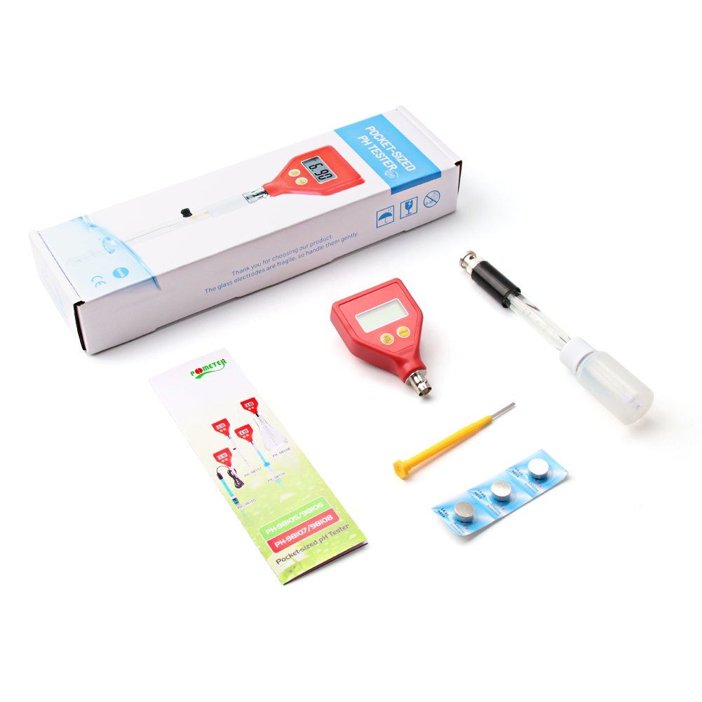 PH-98108 Food Ph Tester Digital Ph meter Sharp Glass Electrode for Water Milk Cheese Soil Food