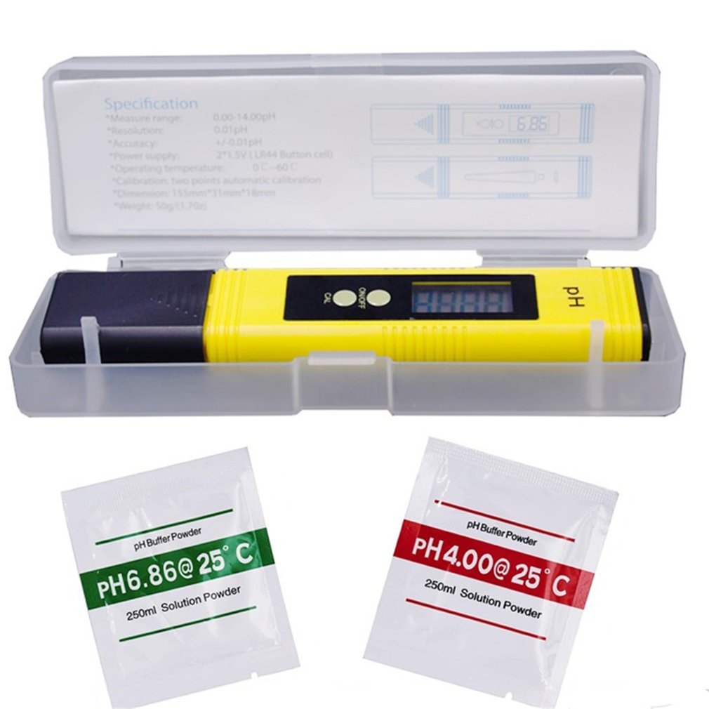 LCD Digital PH Pen Water quality Tester Pocket Portable PH Meter Tester For Water