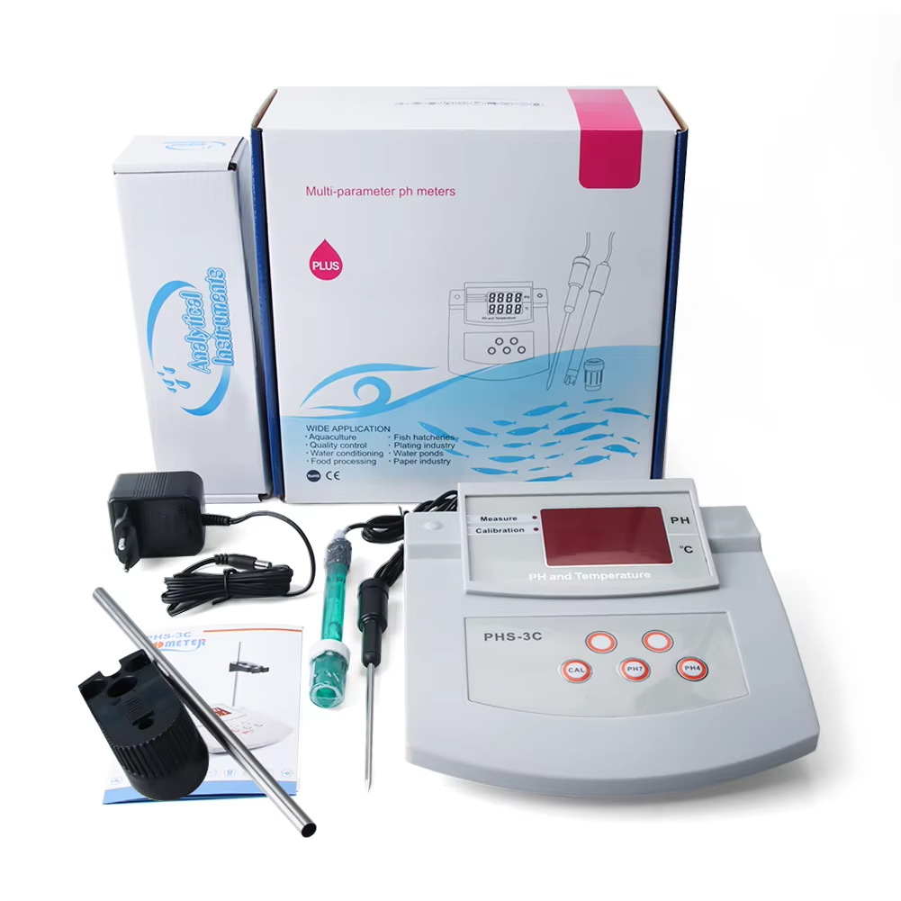 2024 new KRC Table ph meter High Accuracy Portable Benchtop Ph Meter Lab 2 in 1 Temperature
