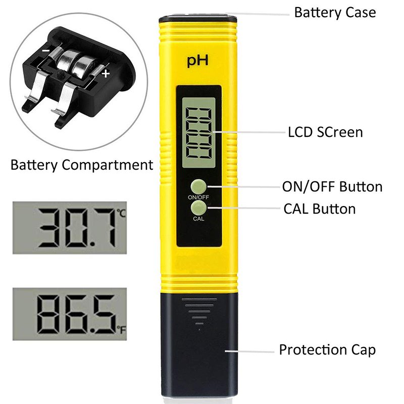 Factory 0.01 ph meter for Drinking Water.Liquid Food.Swimming Pool.Aquarium.Aquaculture.Hydroponics 0-14 ph ppm meter