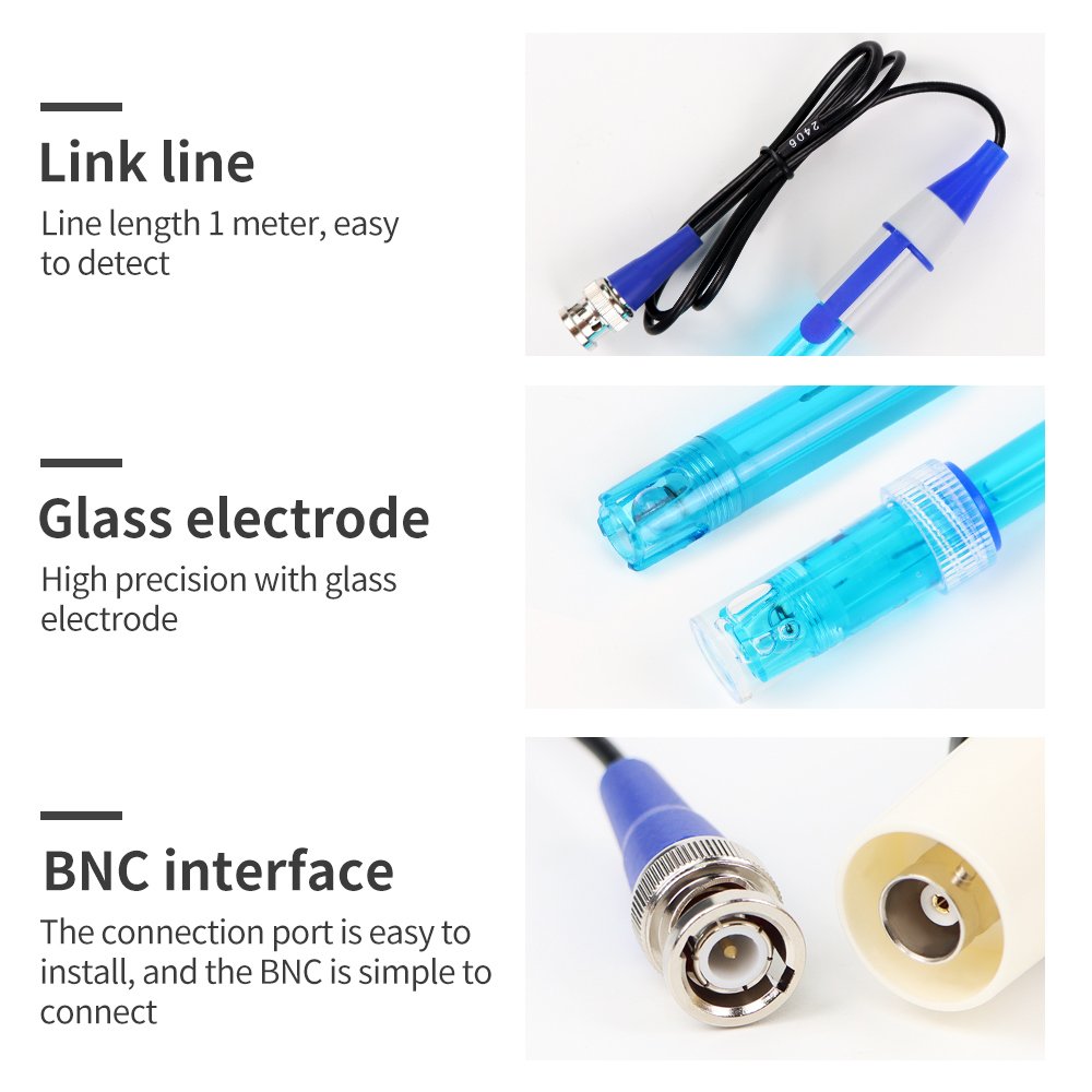 New Arrivals PH Electrode Replacement PH Probe Meter for Water Aquarium Electrode Test BNC Connector
