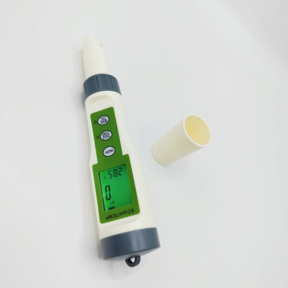 EZ9902 Water Quality Analyzer 3 in 1 Multifunction Tester Pen Temp EC pH Meter with backlight