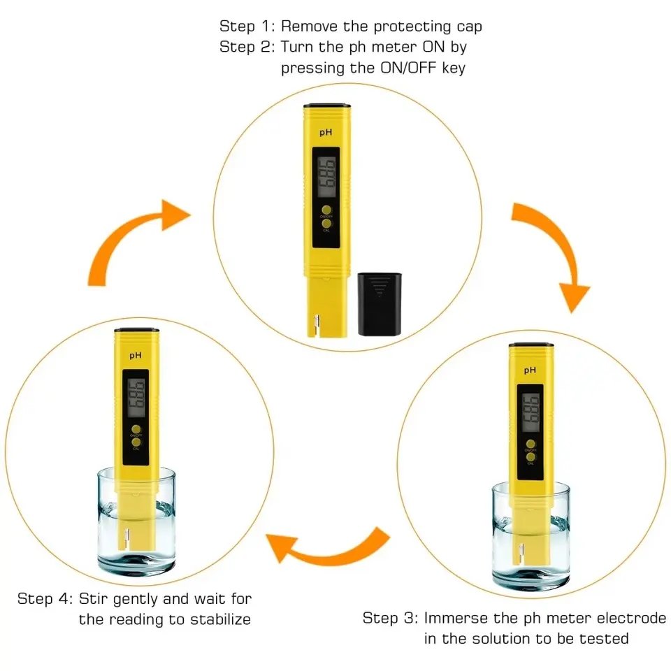 pH and TDS Meter Combo High Accuracy pH Meter TDS EC Tester Water Quality pH EC Tester for Aquarium RO System Lab