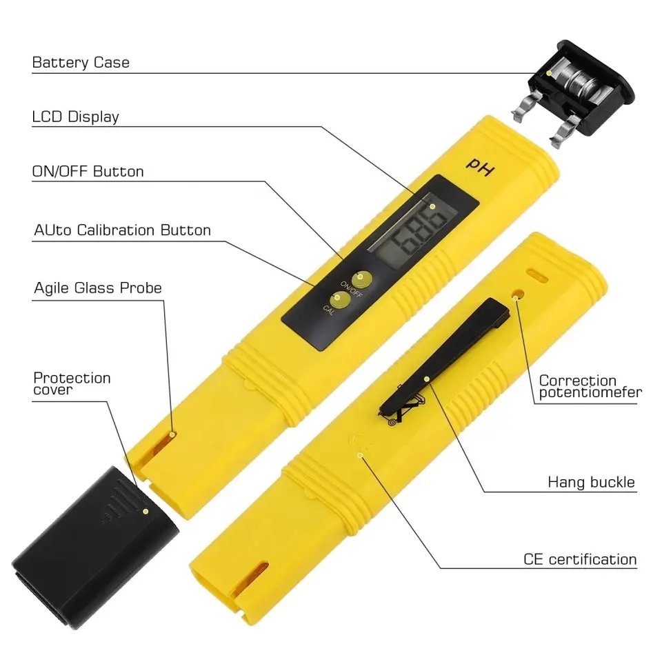 pH and TDS Meter Combo High Accuracy pH Meter TDS EC Tester Water Quality pH EC Tester for Aquarium RO System Lab