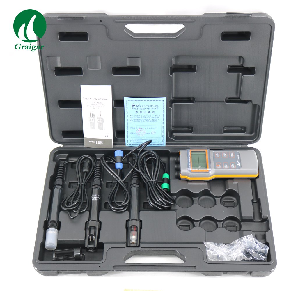 New Version AZ86031 Combo Water Quality Tester PH Conductivity TDS Salinity and Dissolved Oxygen Meter