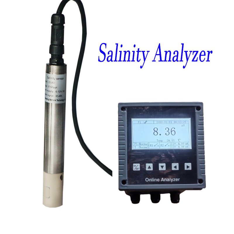0~60000ppm 4 electrode EC/ Salinity / TDS Sensor with Temperature compensation