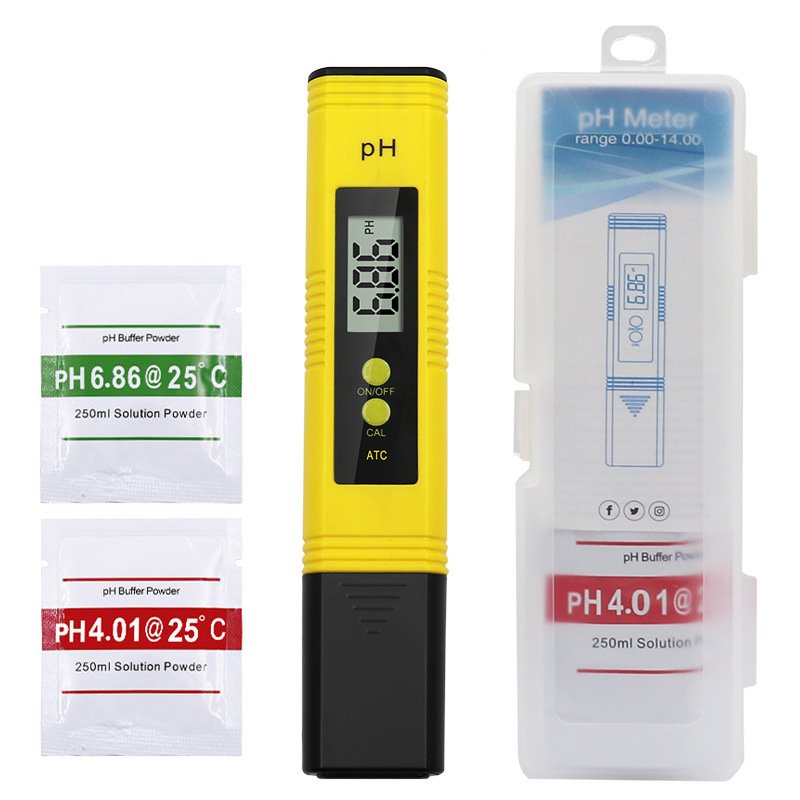 High Accuracy 0.01 LCD Digital PH Meter Tester Pen For Water Quality Food Aquarium Pool Hydroponics Portable Medidor De pH