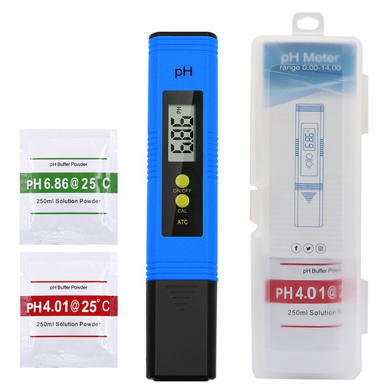 High Accuracy 0.01 LCD Digital PH Meter Tester Pen For Water Quality Food Aquarium Pool Hydroponics Portable Medidor De pH