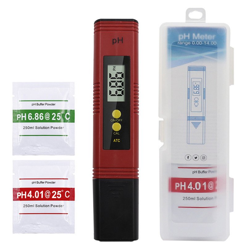 High Accuracy 0.01 LCD Digital PH Meter Tester Pen For Water Quality Food Aquarium Pool Hydroponics Portable Medidor De pH