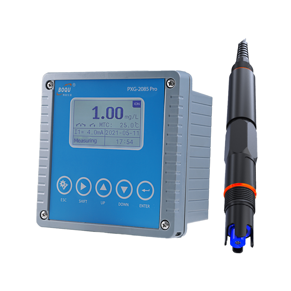 BOQU PXG-2085Pro (K+) 0-5000 ppm Industrial Online Water Hardness Negative Oxygen Ion Selective Meter Sensor