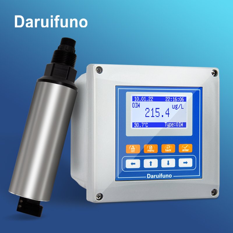 UV Fluorescence Online Oil in Water Sensor with Cleaning Brush for Water