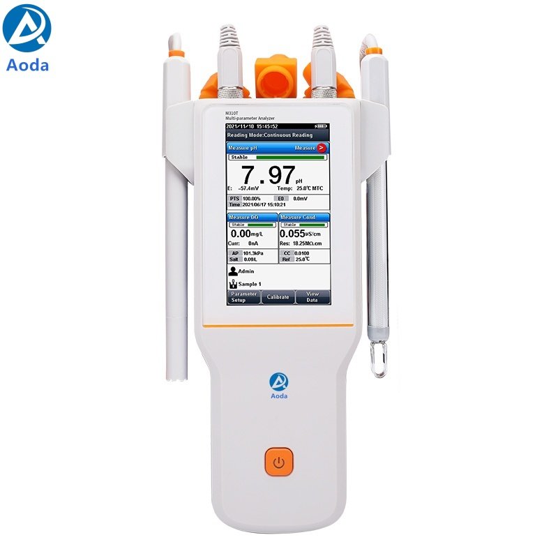 Aoda M310T Field water quality test Portable digital large screen with backlit Multi-parameter Analyzer