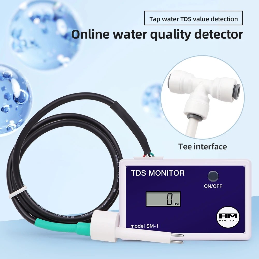 SM-1 Online Digital Dual TDS Monitor With Probe Tds Tester Water Quality Detector