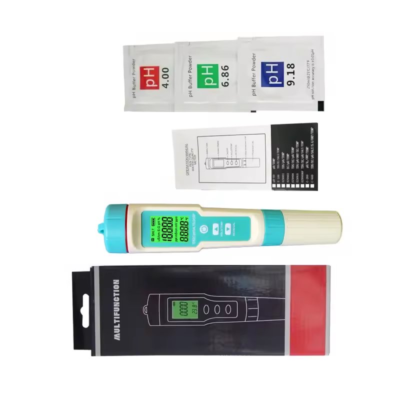 LCD Screen Digital 7 in 1 TEMP Salinity TDS EC PH ORP S.G Meter Water Quality Tester Pen