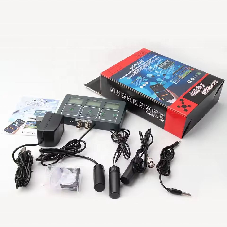 8-in-1 Multifunction Smart Monitor PH EC TDS SALT S.G. Temp ORP FF Meter WIFI Control Water Quality Tester for Aquarium
