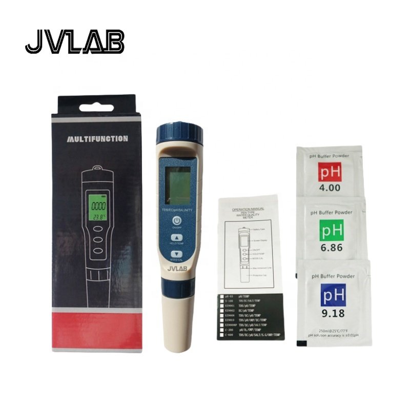 TDS PH EC SALT TEMP 5 In 1 Water Tester Multifunctional Meter