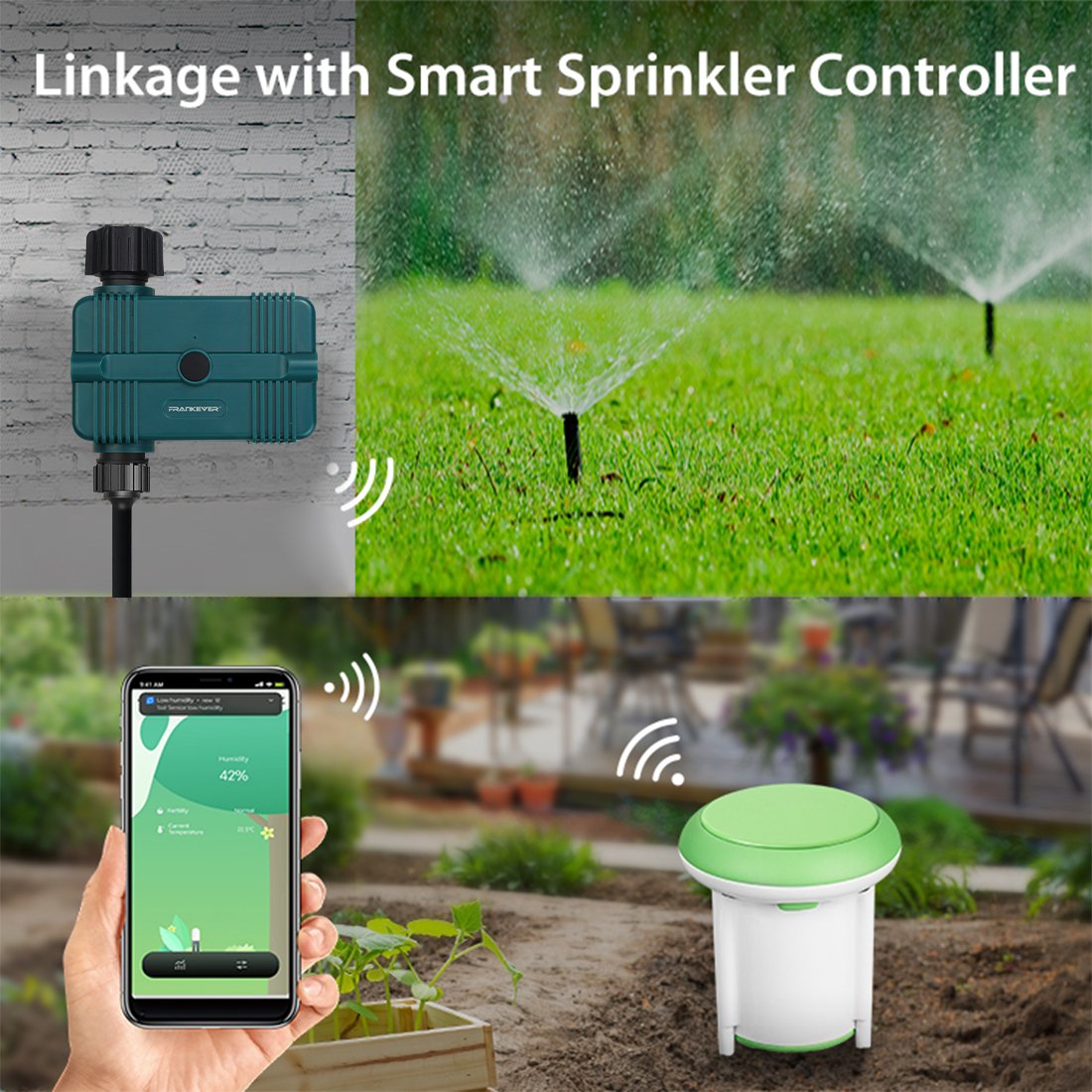 TUYA APP Wireless Smart Zigbee Soil Sensor Accurate Humidity and Temperature Tester Measurement