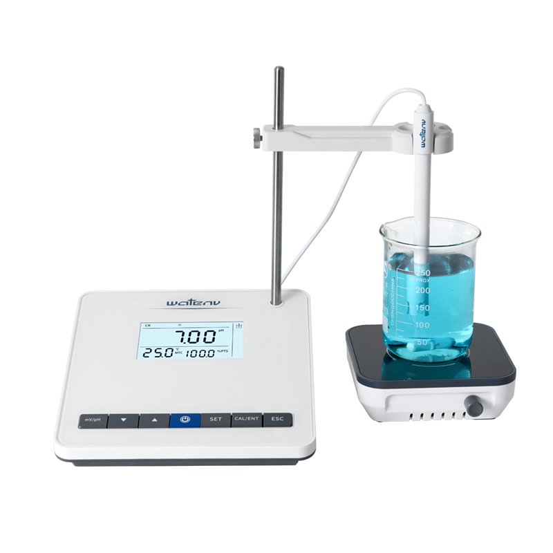 PH50 lab use continuous measurement ATC 6 inches large LCD display IP54 pH mV test 0.01 pH meter price