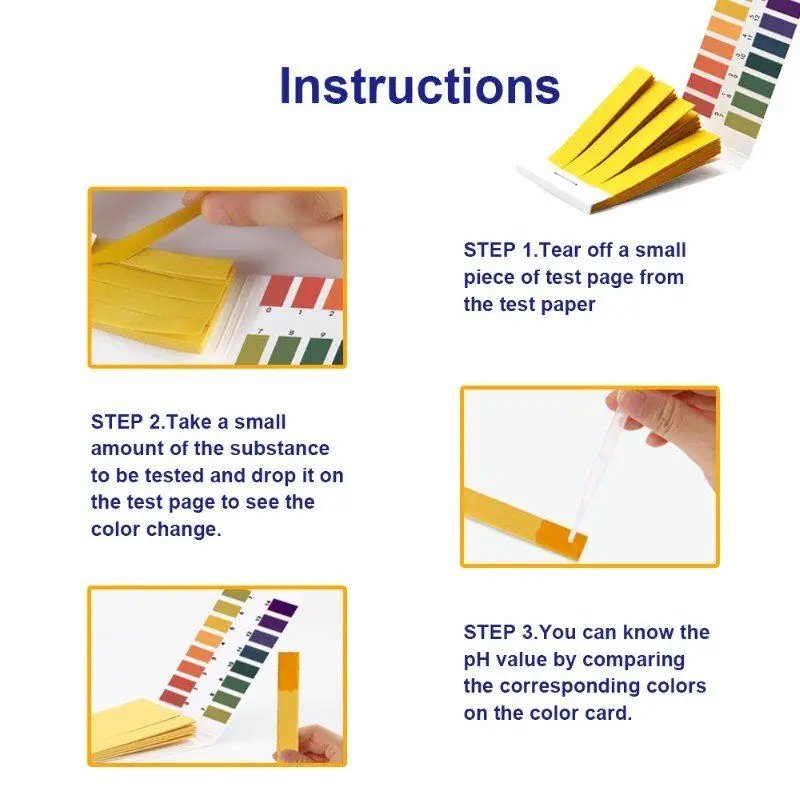1-14 Wide range ph meter fish tank pH testing strips cosmetics pH test paper