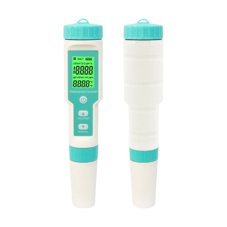 7 in 1 Convenient Digital PH meter/TDS/EC/Salinity/SG/ORP/TEMP Multifunctional Water Quality Tester PH Meter Pen