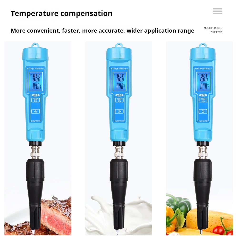 pH Meter for Soil and Water Quality Testing with Auto Calibration Function