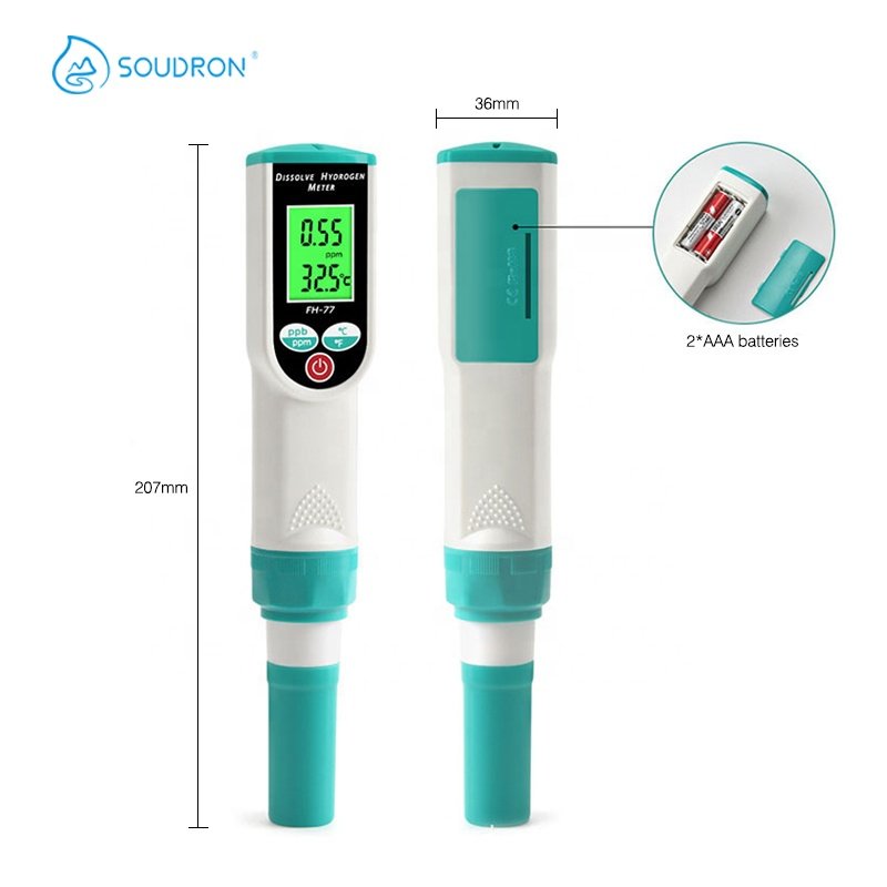 Green with White pH Meter Digital Tester Waterproof Pen Type pH Meter Hydrogen Water Tester